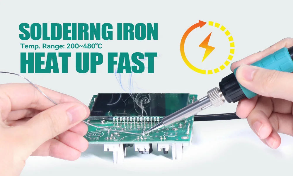YIHUA 995D+SMD Soldering Station With Pluggable Hot Air Gun Soldering Iron BGA Rework Station Phone Repair Welding Station