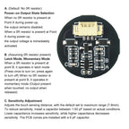 DC 3-24V Momentary/Latching Touch Sensor Switch Module JR223B Induction Capacitive Switch SI4164 MOSFET Led Light POWER Control