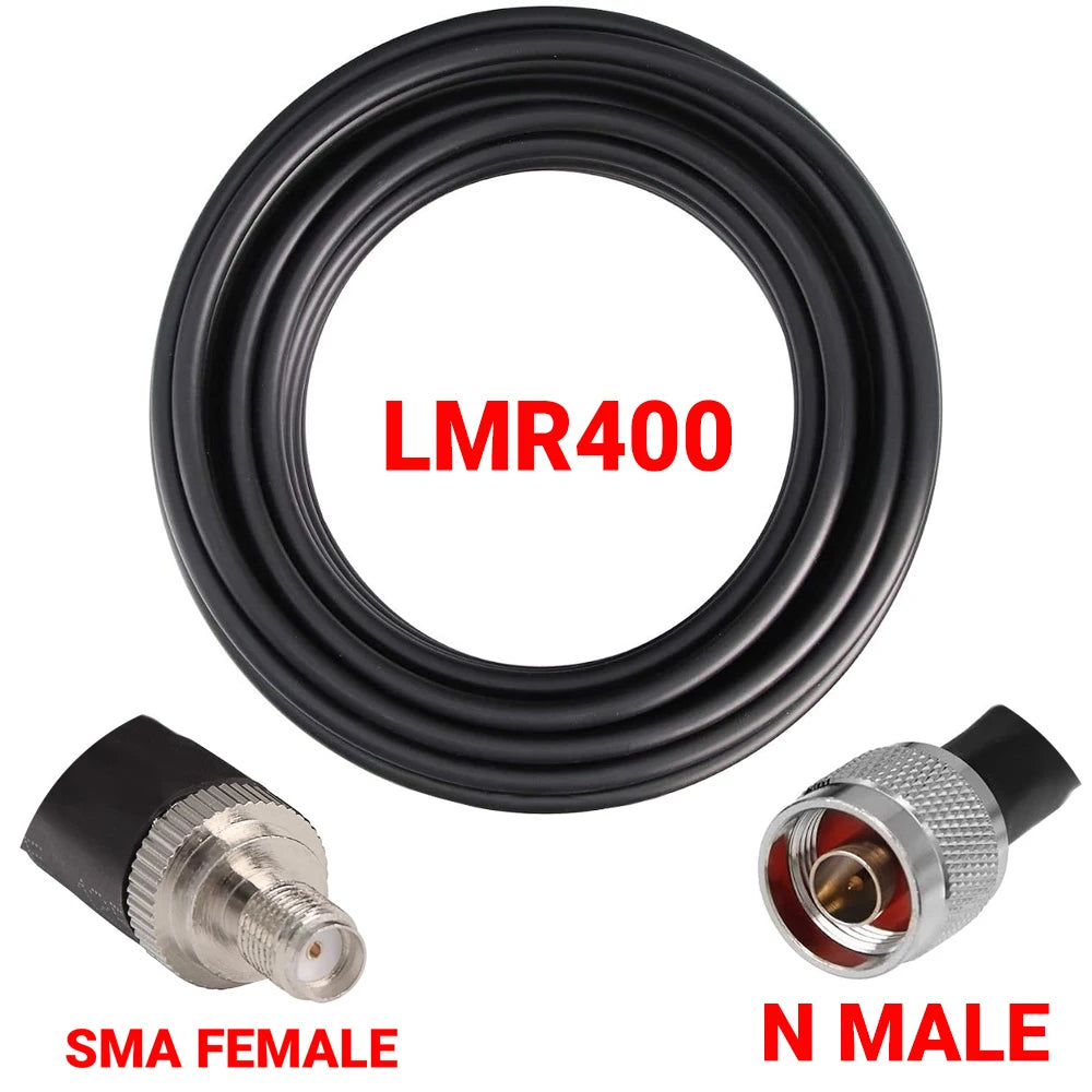 Coaxial LMR400 Cable N to N/ SMA/RP-SMA Male Female Connector Crimp 50 ohm RF LMR-400 Pigtail Antenna Radio Cable