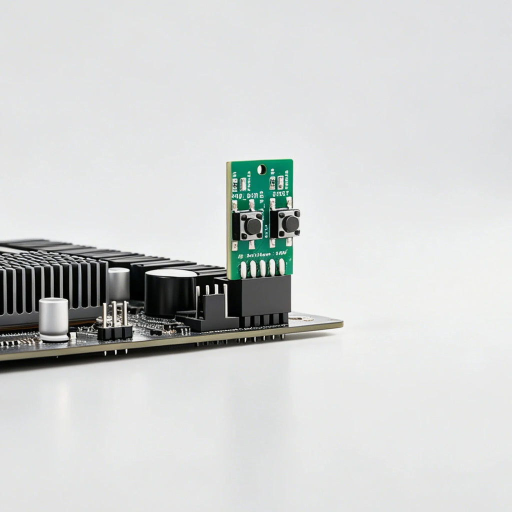 Mini Computer Power Reset Switch Board 9-Pin Connector Front Panel Header for PC Desktop Motherboards with LED Status Indicators
