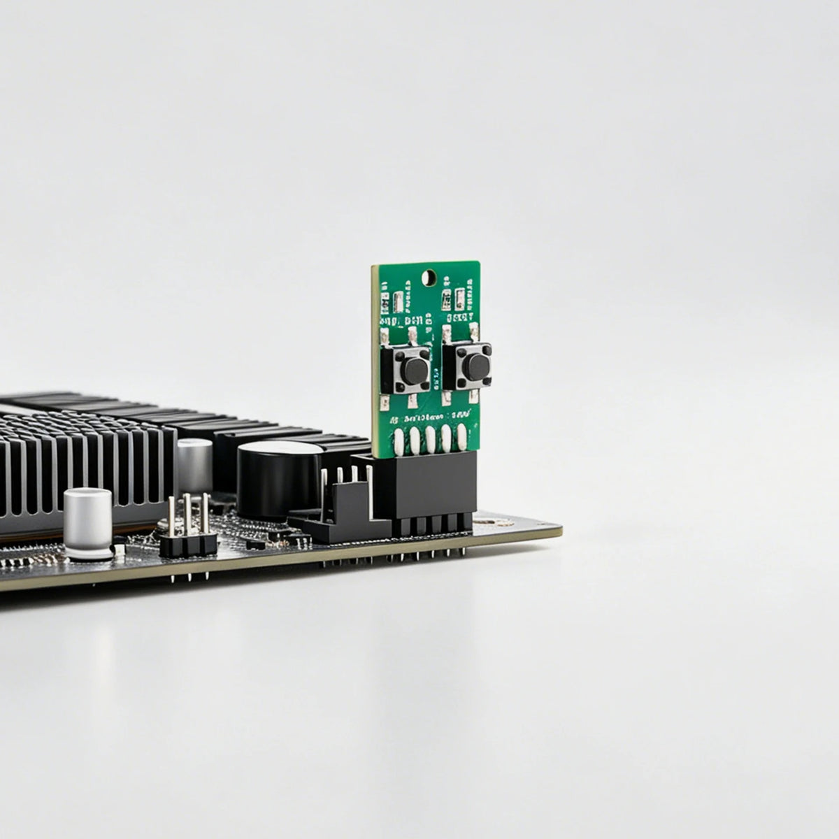 Mini Computer Power Reset Switch Board 9-Pin Connector Front Panel Header for PC Desktop Motherboards with LED Status Indicators