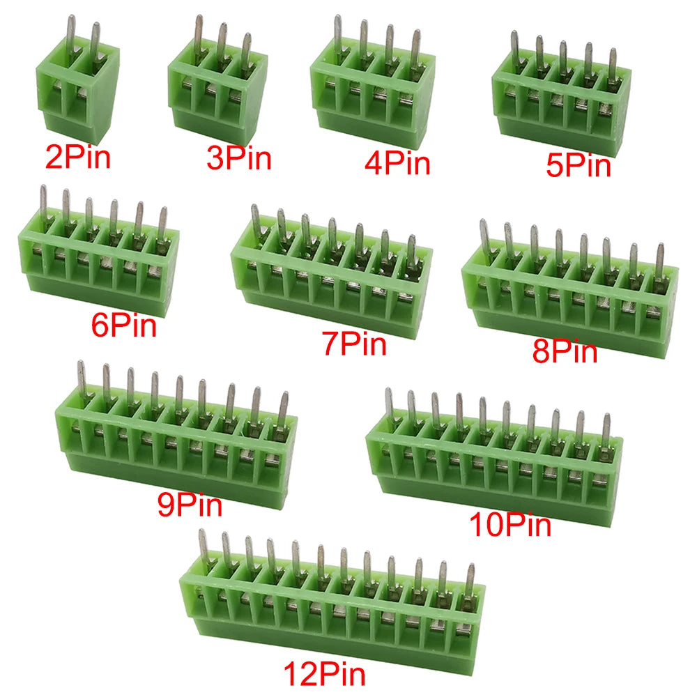 5/10Pcs KF128 2.54mm PCB Mini Screw Terminal Block Connector KF128-2.54 2/3/4/5/6/7/8/9/10/12/14/16Pin 150V 6A for 26-18AWG Cabl