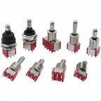 1pc SH T8013-Z1 12mm ON-OFF-ON SPDT DPDT 3/6/12PinS 2/3Position Maintained Toggle Switch Large Long Handle 3A 250VAC/5A 125VAC