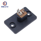 DC-019A DC Power Socket Interface With Screw Holes Black Connector 5.5X2.1mm Female Adapter Equipment Product Charging Port