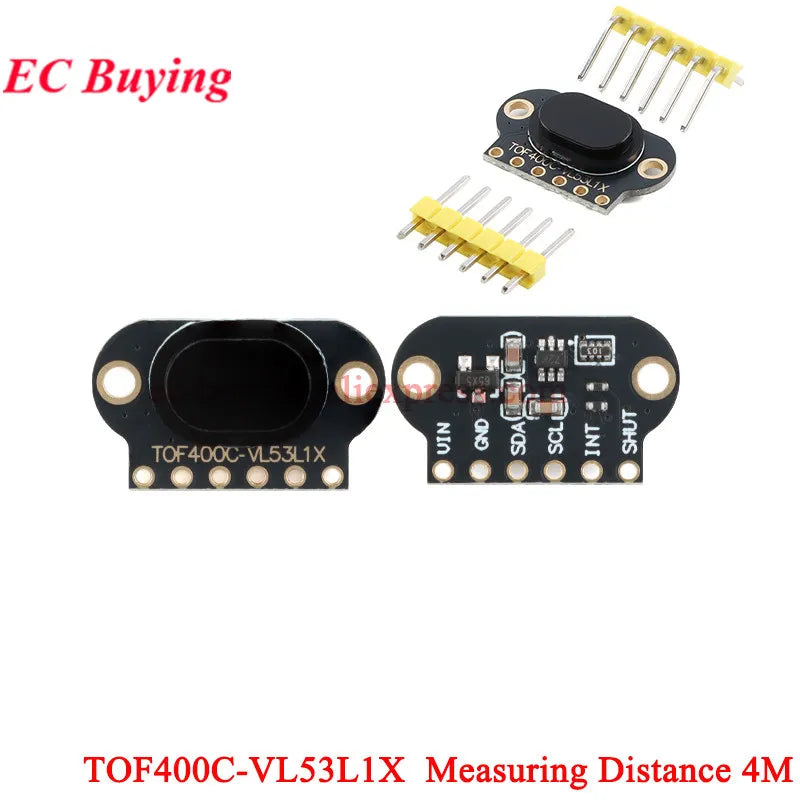 5Pcs/1pc VL6180/VL53L0X/VL53L1X TOF10120 Time of Flight ToF Laser Ranging Sensor TOF050F TOF050C TOF200C TOF400C 50CM/2M/4M IIC