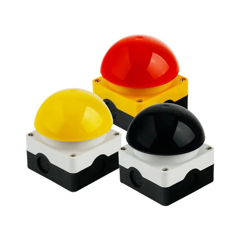 (NEW)1 Set Mushroom Head Self-Locking/Resetting 1NO Foot/Hand Control IP65 ENMG Emergency Stop Button Switch For Industrial Safe