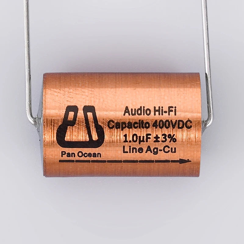 Free shipping 2pcs Tianji MKP Series Metallized polypropylene polar Audio Hi-Fi capacitor Line Ag-Cu ±3%