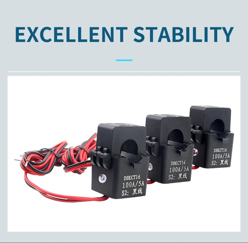 3PCS KCT16  Split Core Current Transformer Open Miniature Small 50/5 100/5 150/5 200/5 Class 0.5