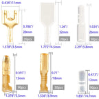 Male Female Wire Box Insulated Cable Macho Connector 2.8/6.3mm Electrical Crimp Terminals Termin Spade Connectors Assorted Kit