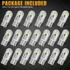20X LED Bulbs White, Super Bright 194 168 T10 W5W 2825 LED Light Bulbs 6000K 3030 Chips LED Replacement Bulbs for interior Light