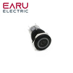 19mm Power Mark Press Metal Push Button Switch Waterproof Latching Self-lock Fixation LED Light Illumination 3V-6V 12V-24V 220V