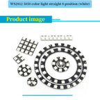 5V 1Bit 3 4Bit 7 8Bit 9 12Bit 16Bit 24Bit 32Bit 64 Bits WS2812 5050 RGB LED Ring Lamp Light + Integrated Drivers For Arduino Diy