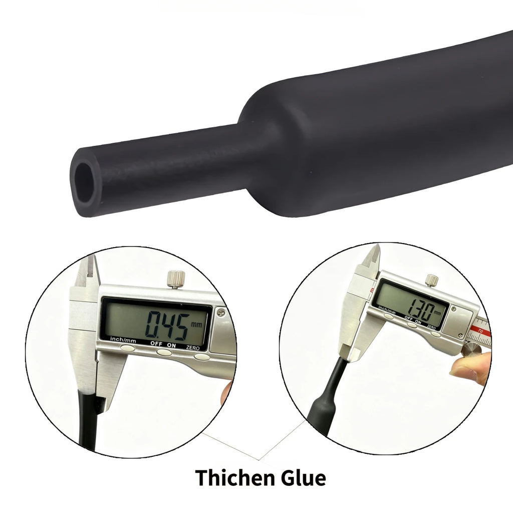 3M 4:1 Heat Shrink Tube Thicken with Glue Thermoretractile Heat Shrinkable Tubing Dual Wall Heat Shrink Tubing 4 6 8 12 16 20 24