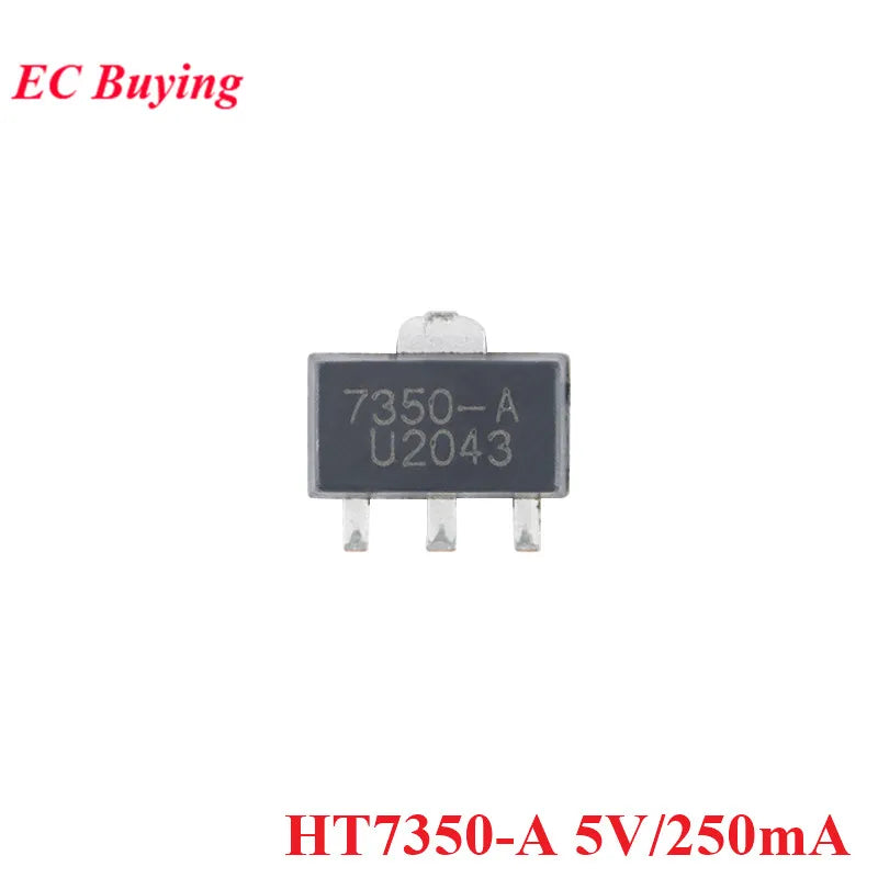 10pcs/lot HT7330 HT7333 HT7350 HT7350-A HT7333-A HT7330-A SOT-89 SOT89 3V/3.3V/5V 250mA Low Dropout Linear Regulator LDO Chip IC