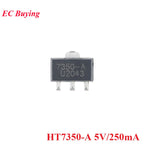10pcs/lot HT7330 HT7333 HT7350 HT7350-A HT7333-A HT7330-A SOT-89 SOT89 3V/3.3V/5V 250mA Low Dropout Linear Regulator LDO Chip IC