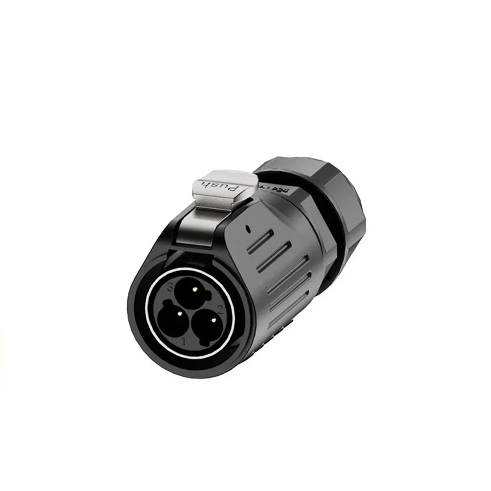 EW-LP24 Solderless Power Aviation Connector Waterproof Adapter Screw Lock Charger M24 2 3 4 5 Pin Male Plug Female Socket IP68