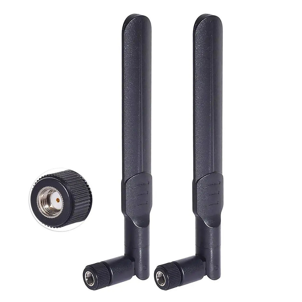 2 X 8dBi Dual Band 2.4GHz 5.8GHz Antenna RP-SMA Male + 2 X 15CM SMA Male to I-P-E-X-MHF4 Pigtail Cable for M.2 NGFF WiFi WLAN Ca