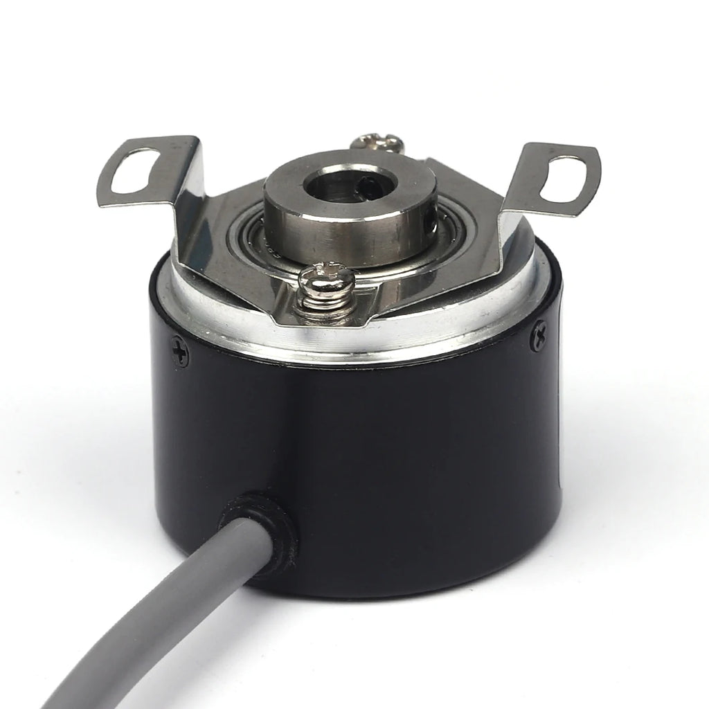 ABILKEEN Top Quality 38MM Incremental Roatry Encoder 8mm Half-Hollow Shaft Magneto Electric Rotary Encoder HES Rotary Encoder
