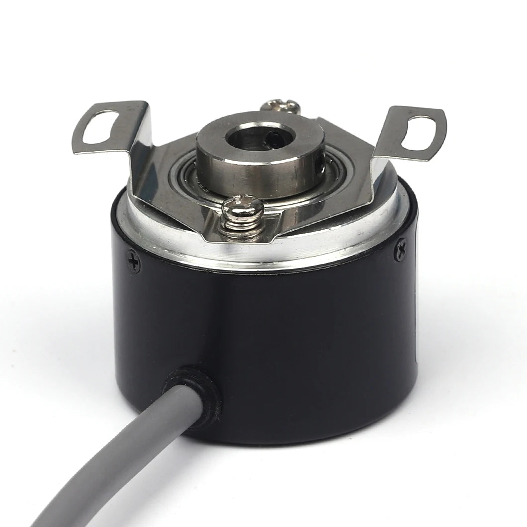 ABILKEEN Top Quality 38MM Incremental Roatry Encoder 8mm Half-Hollow Shaft Magneto Electric Rotary Encoder HES Rotary Encoder