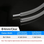 1~10m 4:1 Transparent Heat Shrink Tubing With Glue 4~ 52mm Double Wall Adhensive Polyolefin Sleeve Lined Wire Cable Protector