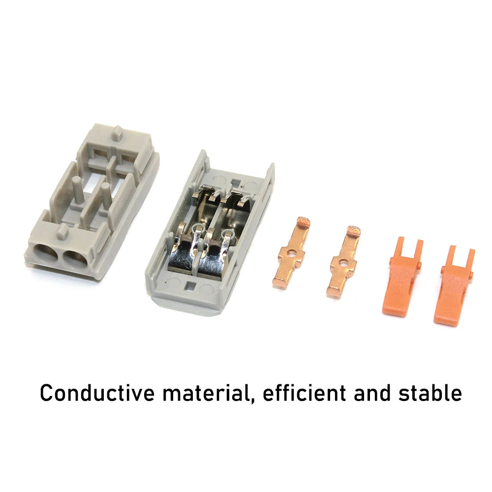 10/50pcs Wire Connector Spliceable Hard Wire Direct Insertion Multi Input And Multi Output Fast Wiring Terminal Block