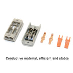 10/50pcs Wire Connector Spliceable Hard Wire Direct Insertion Multi Input And Multi Output Fast Wiring Terminal Block