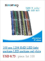 1Reel 4000pcs 0603 SMD LED  light  Yellow Red  Green Blue White new and