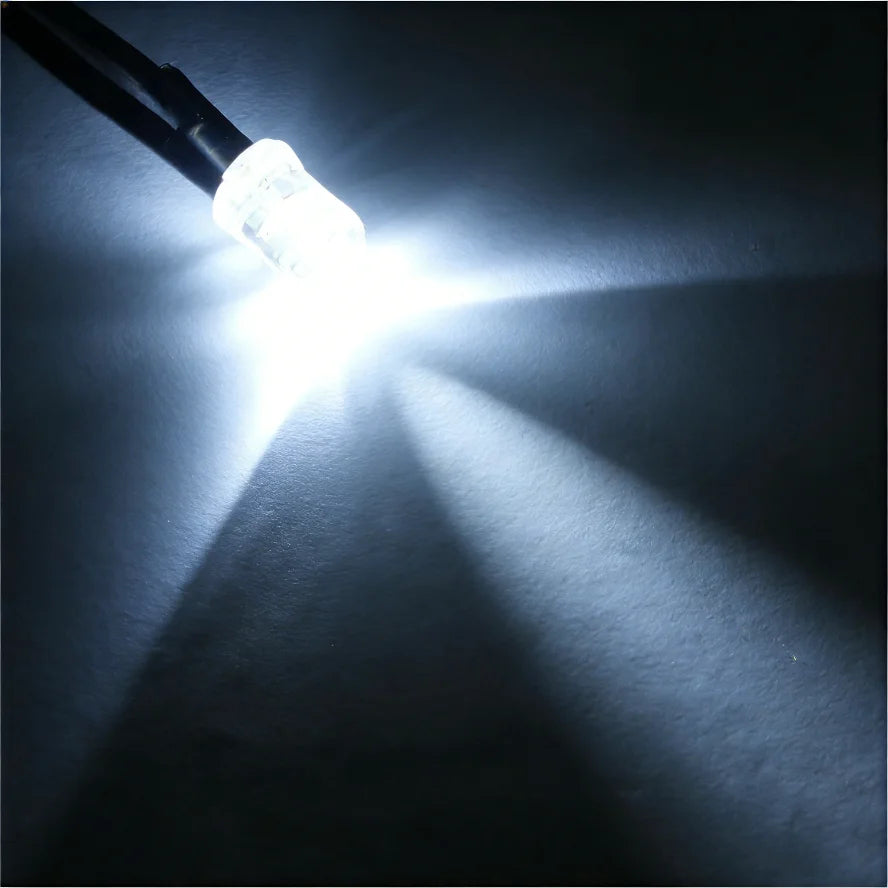 10/20PCS 5mm LED Diode Kit UV Prewired 5V 12 V Light Emitting Indicator RC Lamp Warm White Red Green Blue Yellow Orange Purple P