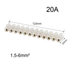 Brass Junction Box Electrical Screw Terminal Block and Insulated Barrier Strip Wire Connector Connecter Electronic Cable Contact