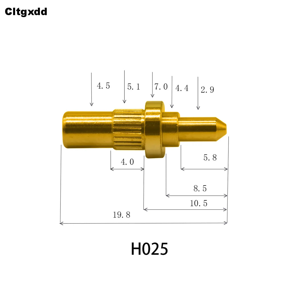 5pcs Pogo Pin Connector Pogopin Battery Spring Loaded Contact SMD Needle PCB 2 3 4 5 6 7 8 9 10 12 14 MM Test Probe H021 - H040