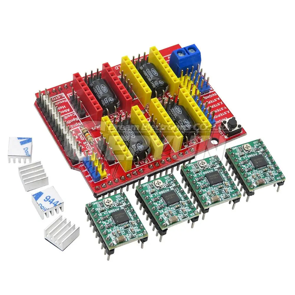 1set CNC shield V3 Engraving machine / 3D Printer / + 4pcs DRV8825 / 4pcs A4988 Driver expansion board for arduino