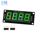 TM1637 LED Display Module for Arduino 4 Digit 7 Segment 0.56 inch Time Clock Indicator Tube Module Red Blue Green Yellow White