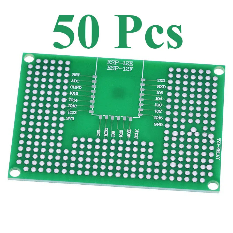 2~100Pcs 5X7 Double Sided Tin Plated Breadboard Prototype PCB Board Compatible With Wifi ESP8266 ESP12F ESP12E ESP32 Module