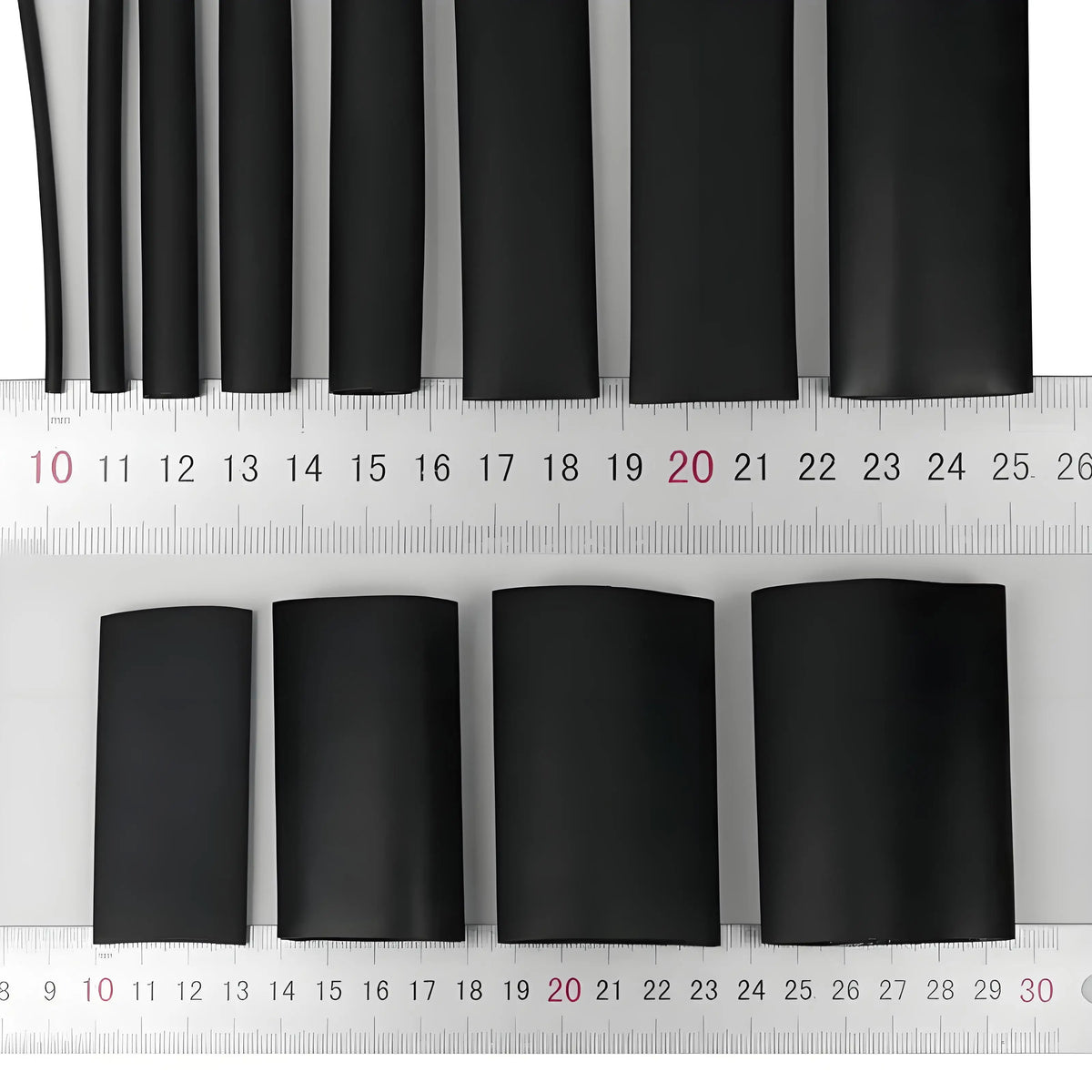 1~10m Glued 4:1 Heat Shrink Tubing 4mm - 72mm Black Double Wall Adhensive Polyolefin Lined Wire Cable Repair Sleeving Wrap