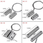 5PCS MC-52 Wired Magnetic Door Contact Switch Alarm Sensor NC NO Reed Switch for Door Window Security