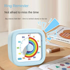 60 Minutes Visual Timer Ultra Silent Visualization Countdown Alarm Clock Self-discipline Round/Square Kitchen Timer