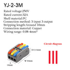 Wire Connector Quick Splitter Mini Splicing Universal Conductor Wiring Cable LED Terminal Block Push-in Electrical Connectors