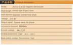 GA12 N20 Encoder DC 6V Mini Micro Metal Gear DC Motor Gearwheel High Torque 15 25 50 70 100 150 300 500 1500RPM 7PPR Hall Sensor
