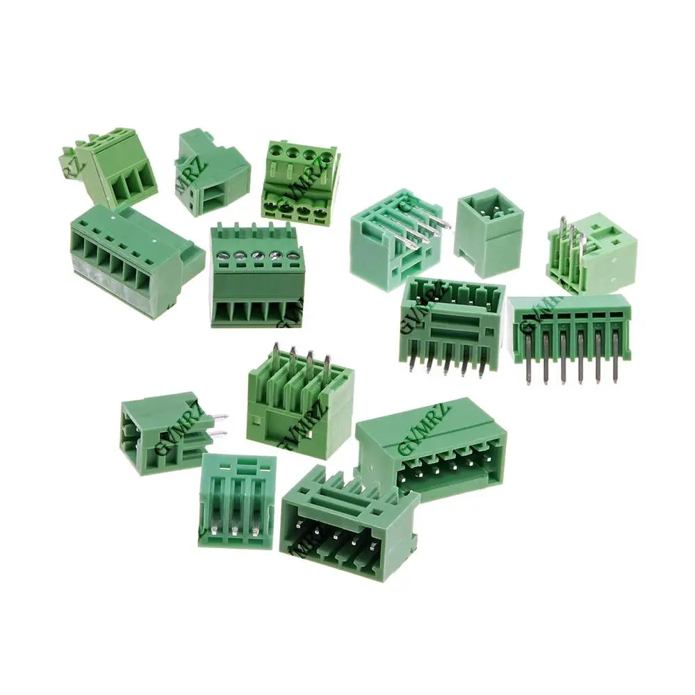 5PCS 2P 3P KF15EDG 2.54mm PCB Screw Terminal Block 2 ~ 12 Pin 15EDG 2.54 Male Plug Female Socket Pin Header Wire Connector 12P