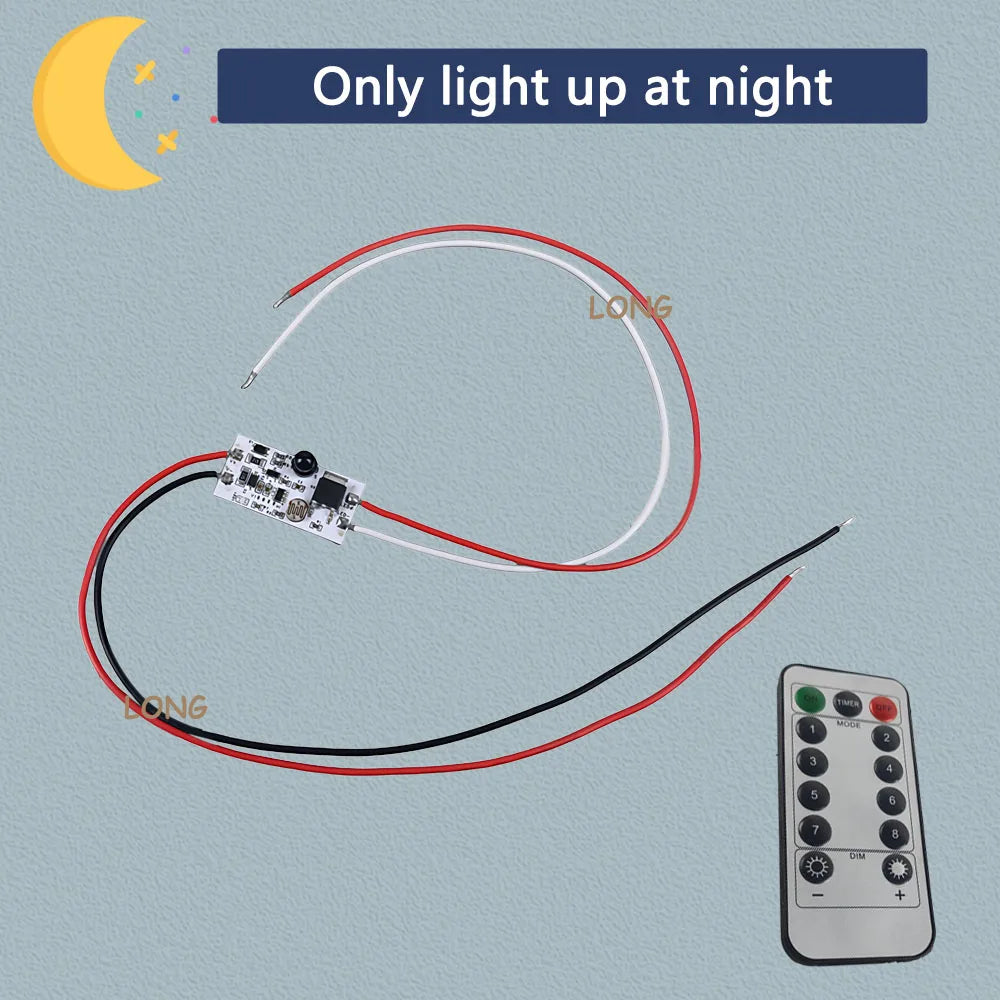 Waterproof Photocell Sensor Switch IP66 12-75V DC 3A Auto On/Off Remote Control Light Sensor