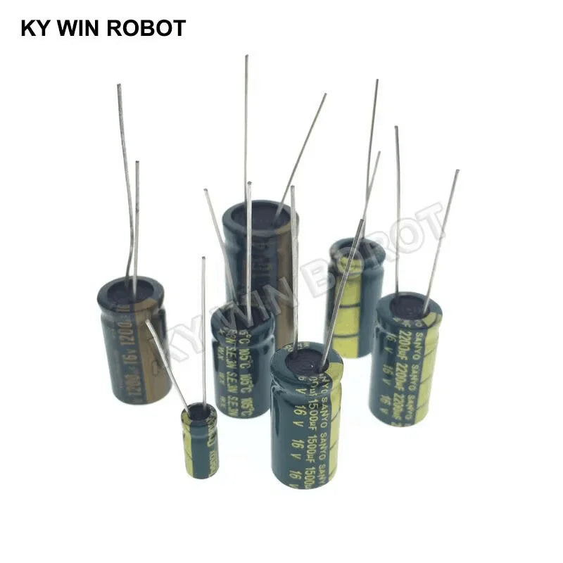 Direct Plug Radial Electrolytic Capacitor 6.3V-450V 10UF-4700UF 105℃ High Frequency Low ESR Aluminum Capacitor Fast Shipping Off