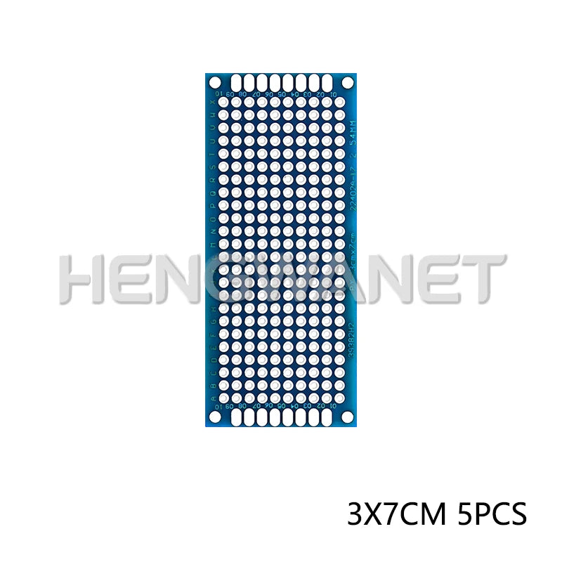 2x8cm 3x7cm 4x6cm 5x7cm 7x9cm Prototype BoardsBlue Circuit Perfboard Double Sided Circuit Boards DIY Electronic Kit