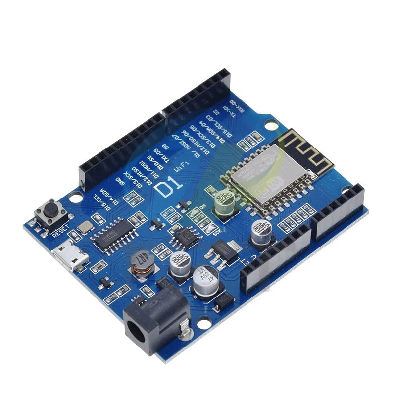 ESP-12E WeMos D1 UNO R3 CH340 CH340G WiFi Development Board Based ESP8266 Shield Smart Electronic PCB For Arduino Compatible IDE