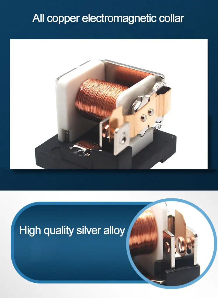 12V/24V 40A 4/5 Pin 6-Way Fuse Relay Box, 4 Relay Holder Standard ATO Fuse Block with Free Assembly for Car Motorcycle