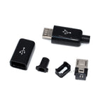 10Pcs USB Connectors Type B/Micro/Mini/USB2.0 Male Female Assembly Adapter DIY Soldering Repair Data Charging Plug Socket