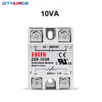 SSR 10VA 25VA 40VA  Solid State Relay Voltage Regulator 24-380V AC Output with Potentiometer 10A 25A 40A