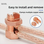 Electrical Equipment TJ Series Split Bolt Connector Sturdy Durable Copper Split Bolt Screw Terminal