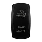 CUSTOM Dual RED Led Laser Etched Rocker Switch ON-OFF ON-OFF-ON (SPST DPDT) for ARB/Carling/NARVA 4x4 Caravan Accessories SUV