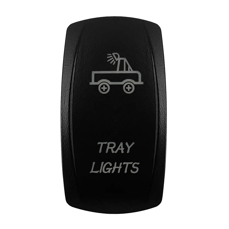 CUSTOM Dual RED Led Laser Etched Rocker Switch ON-OFF ON-OFF-ON (SPST DPDT) for ARB/Carling/NARVA 4x4 Caravan Accessories SUV