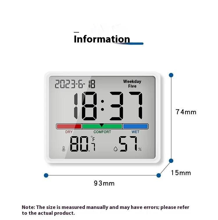 Youpin Electronic Thermometer Hygrometer Weather Station High Precision with Table Clock Function Mini Thermometer Sensor Gauge